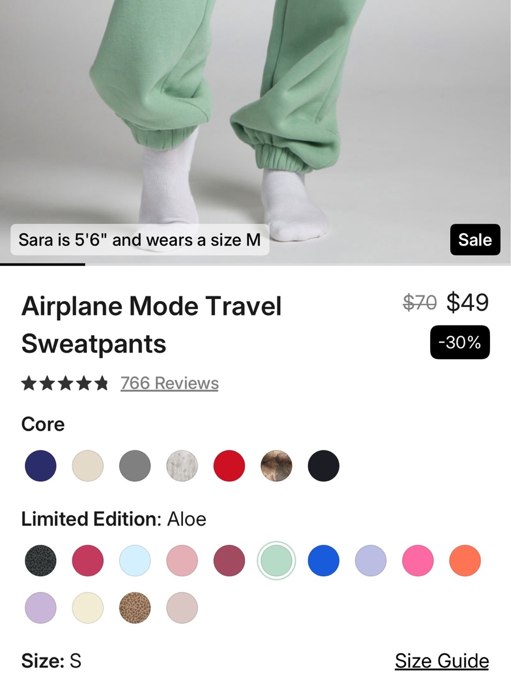 Airplane Mode Travel Sweatpants - Aloe Green